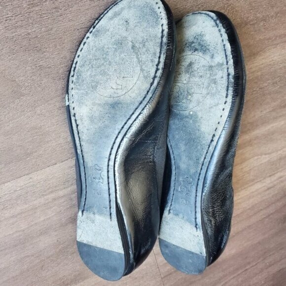 Tory Burch Black Caroline Ballet Flat Shoes Size 7 - Picture 6 of 8